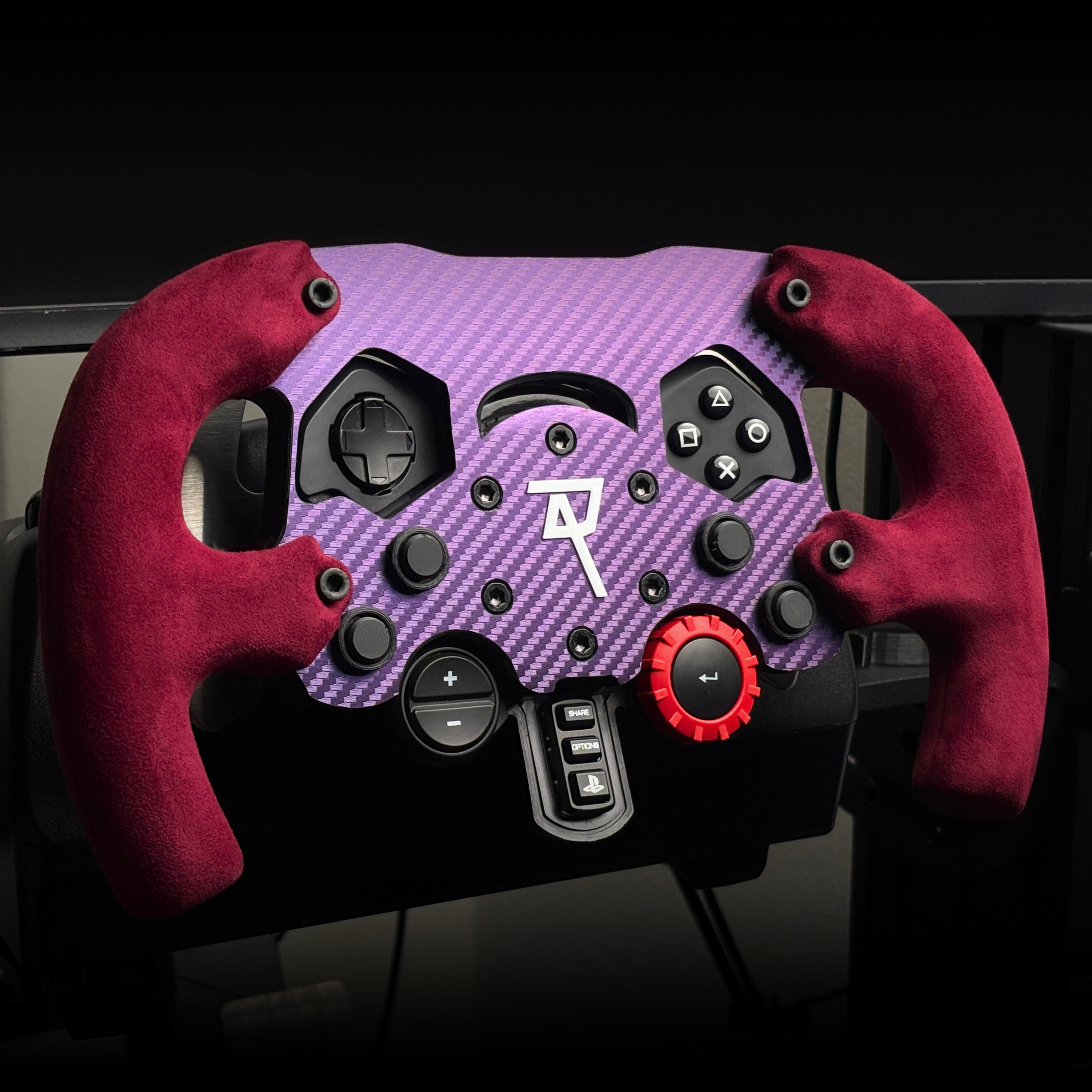 MOD - Volante de F1 de carreras morado medianoche para Logitech G29/G920/G923