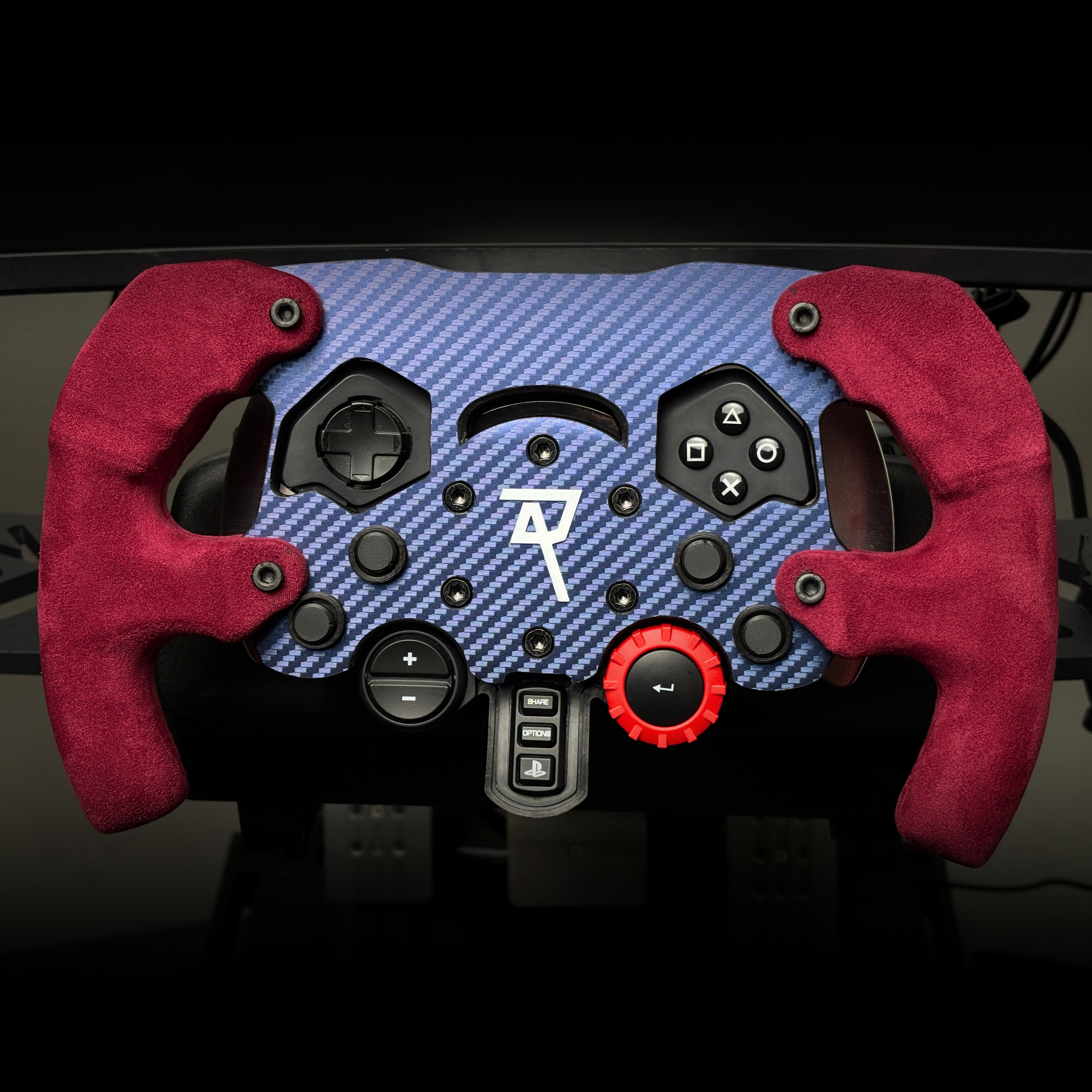 MOD - Volante de F1 de carreras morado medianoche (agarre V2) para Logitech G29/G920/G923