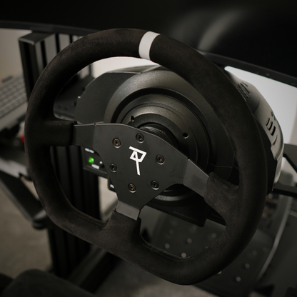 Raceact Racing GT3 Cup Steering Wheel - Black Suede with Black Spokes, 320mm , Universal Wheel ,