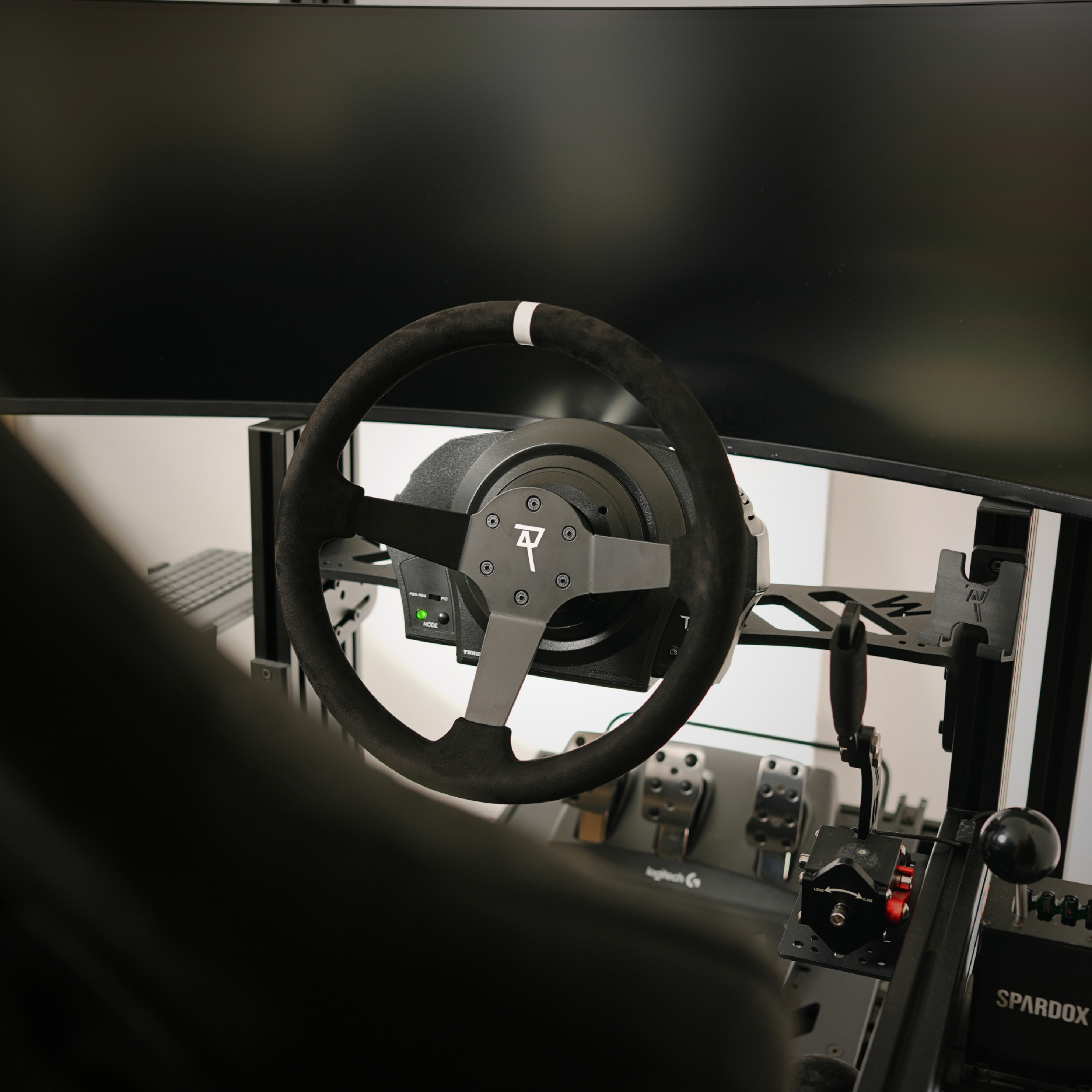 Raceact Racing Universal 350mm Suede Steering Wheel, Deep Dish 6-Bolt, Drift Car & Sim Racing Wheel