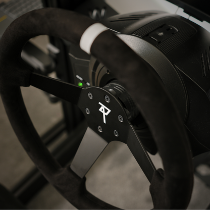 Raceact Racing Universal 350mm Suede Steering Wheel, Deep Dish 6-Bolt, Drift Car & Sim Racing Wheel
