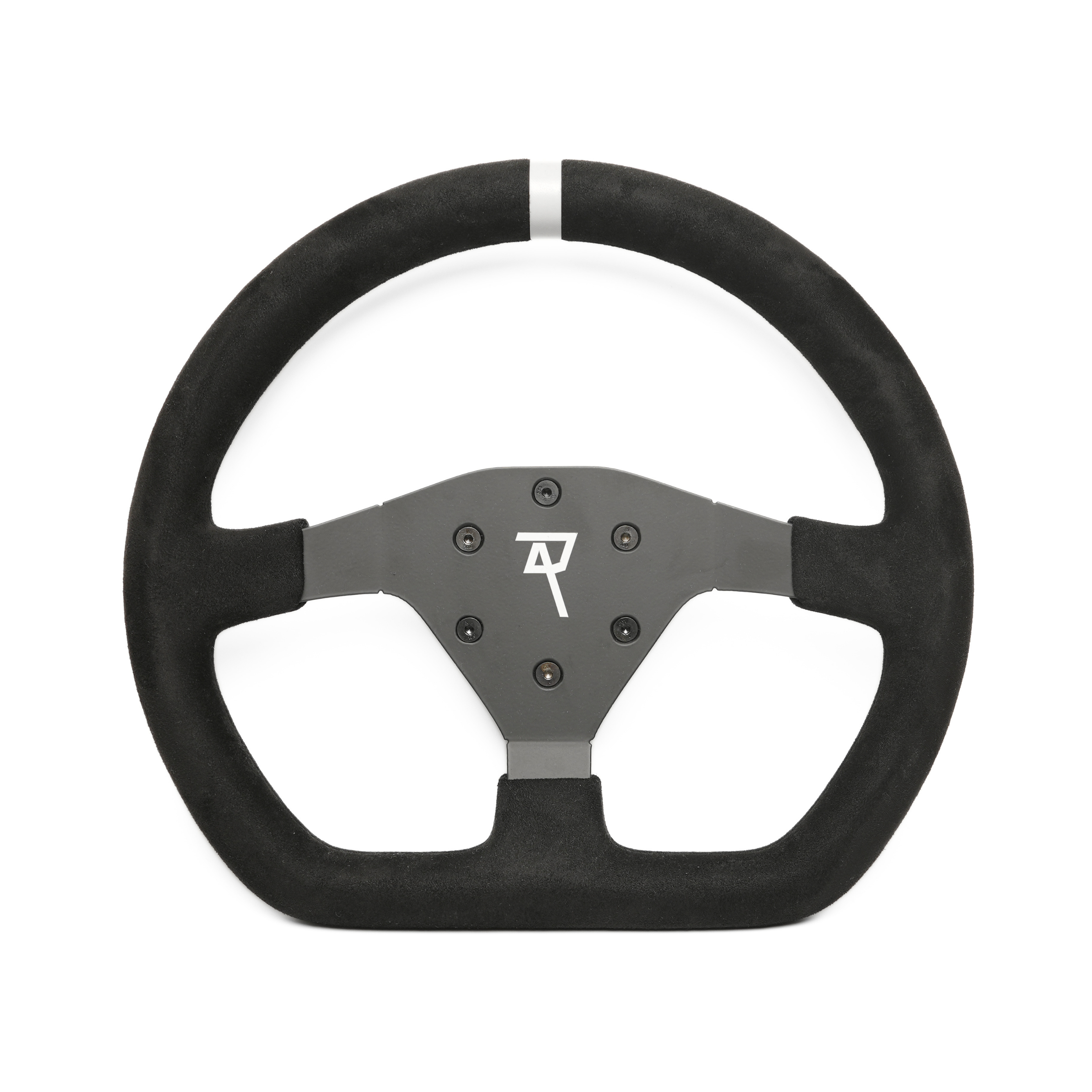 Raceact Racing GT3 Cup Steering Wheel - Black Suede with Black Spokes, 320mm , Universal Wheel ,