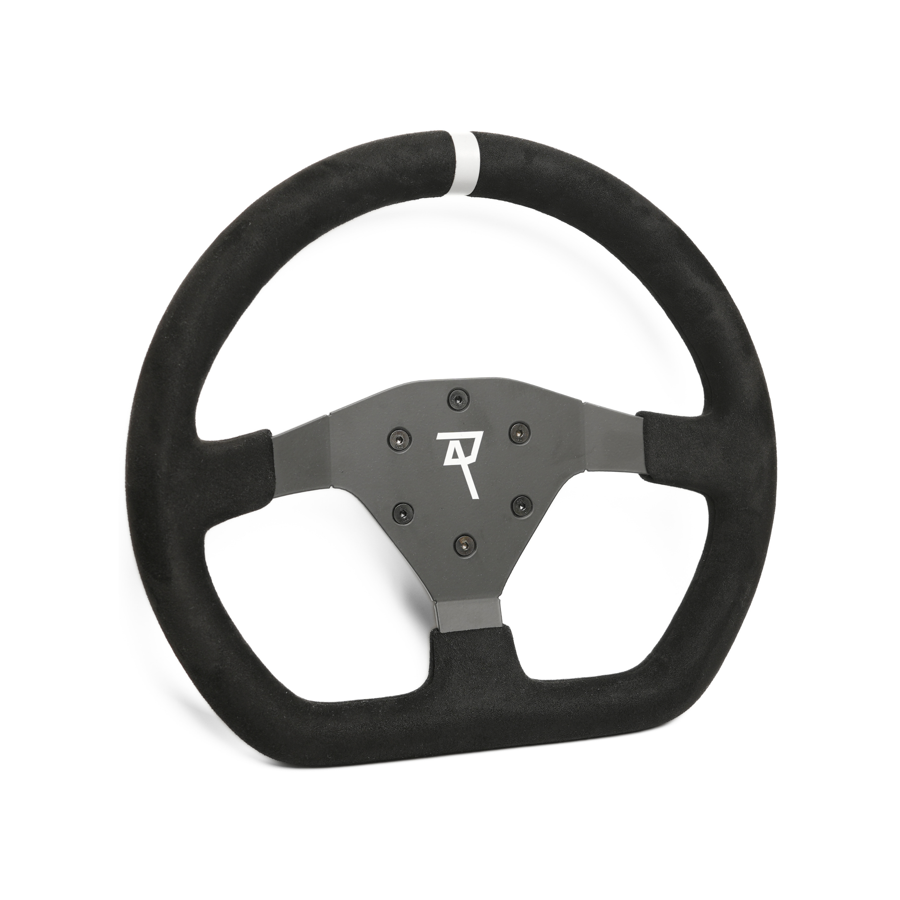 Raceact Racing GT3 Cup Steering Wheel - Black Suede with Black Spokes, 320mm , Universal Wheel ,