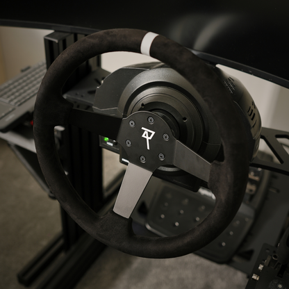 Raceact Racing Universal 350mm Suede Steering Wheel, Deep Dish 6-Bolt, Drift Car & Sim Racing Wheel