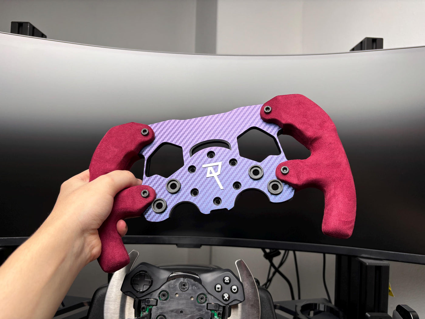 MOD - Racing F1 Wheel Midnight Purple ( V2 Grip ) for Logitech G29/G920/G923