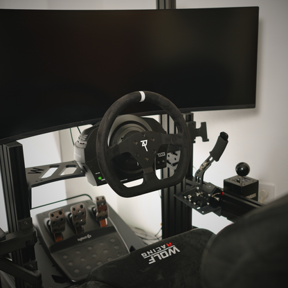Raceact Racing GT3 Cup Steering Wheel - Black Suede with Black Spokes, 320mm , Universal Wheel ,