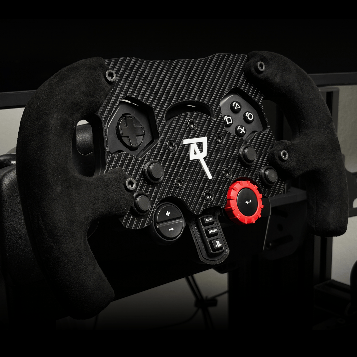 Logitech G29 F1 Wheel Mod Black Grip – side view