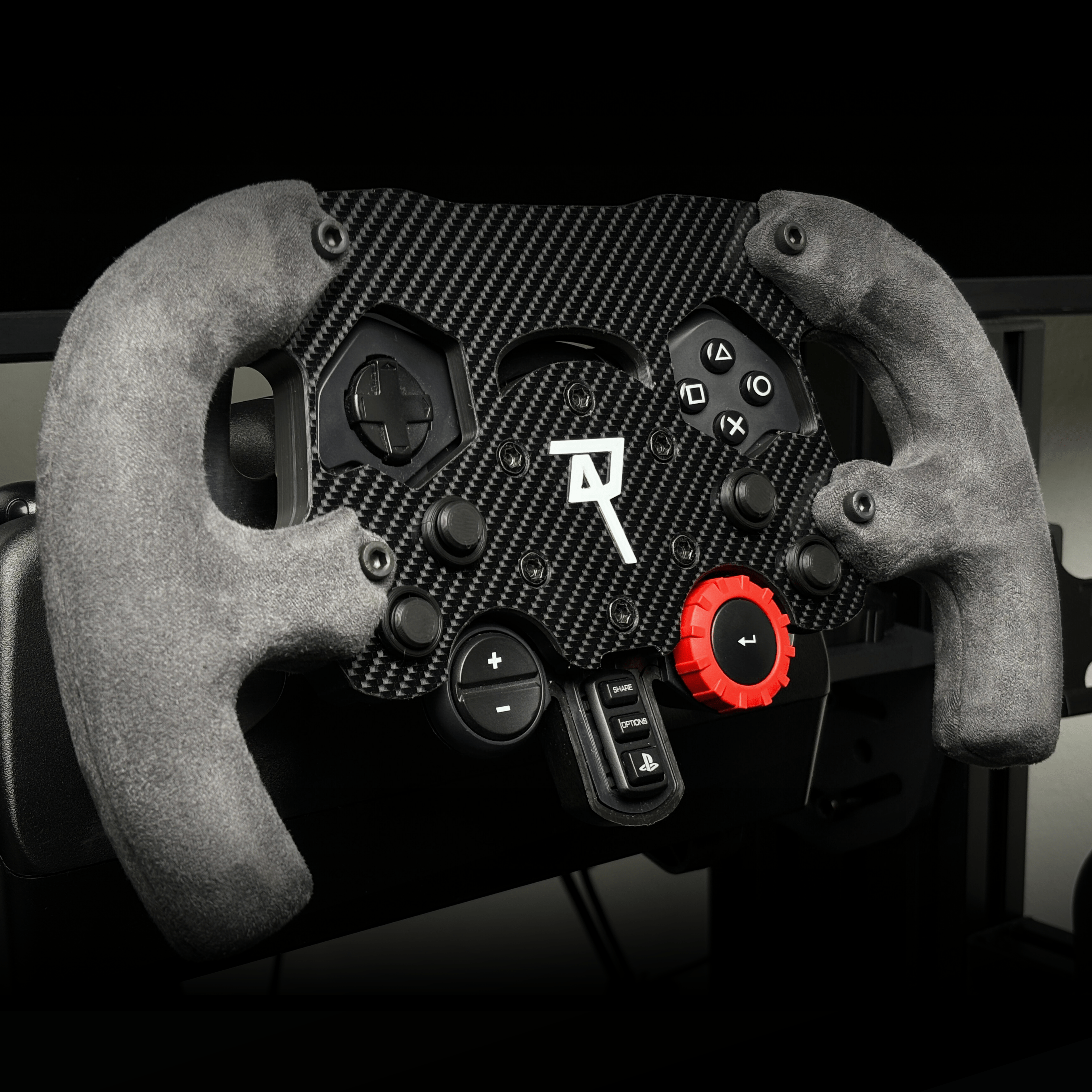 Logitech G29 F1 Wheel Mod Gray Grip – side view