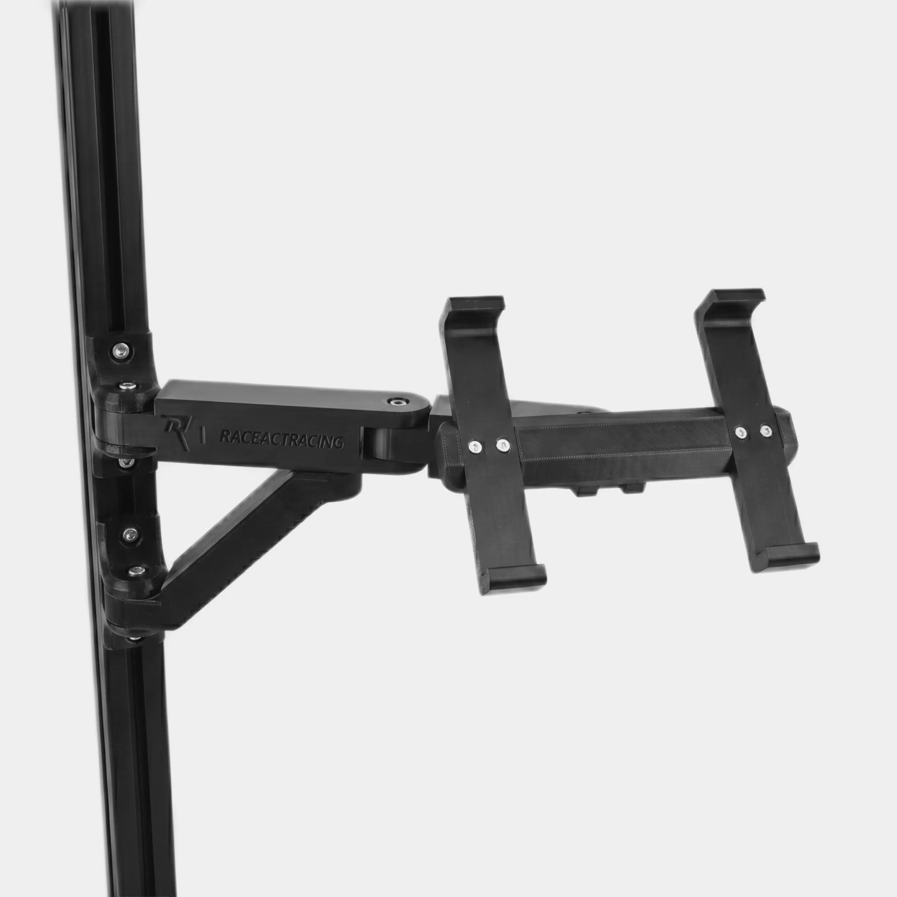 Dual-Arm Swivel Keyboard Tray for Aluminum Sim Rigs