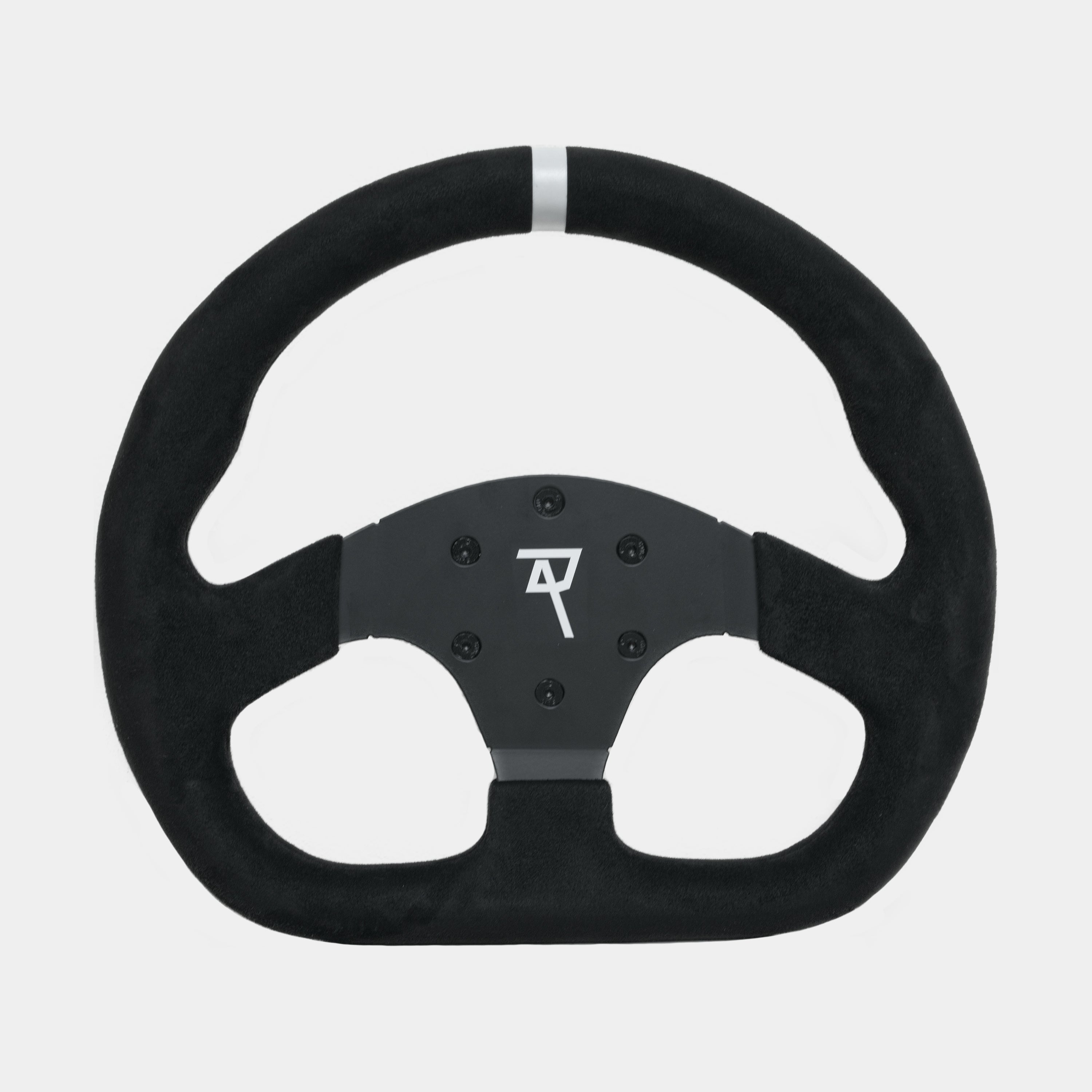 Raceact 320mm Suede D-Shape Steering Wheel